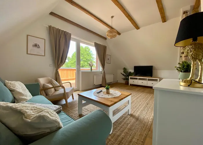 Апартаменты Straussenblick Dachgeschoss - Keine Monteure Бад-Фаллингбостель